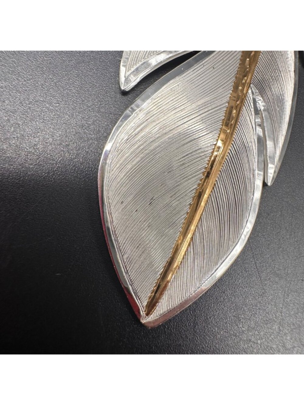 Montana Silversmiths Plume Feather Pendant Necklace Western Festival Statement - Picture 7 of 10